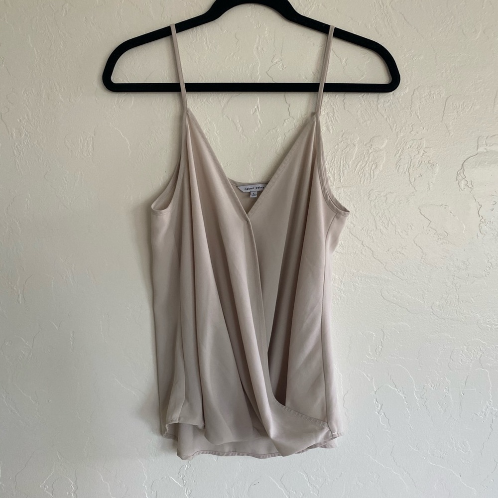 Beige surplice cami